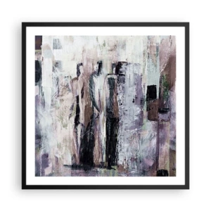 Affisch i svart ram - De mystiska tre - 60x60 cm