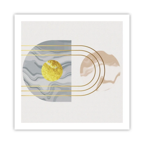 Affisch - Ljushet och sken - 60x60 cm