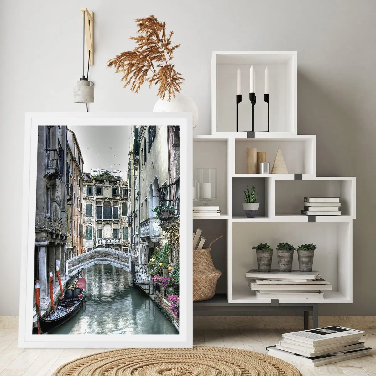 Affisch i vit ram - Tyst begrundan sedan några sekel - 70x100 cm