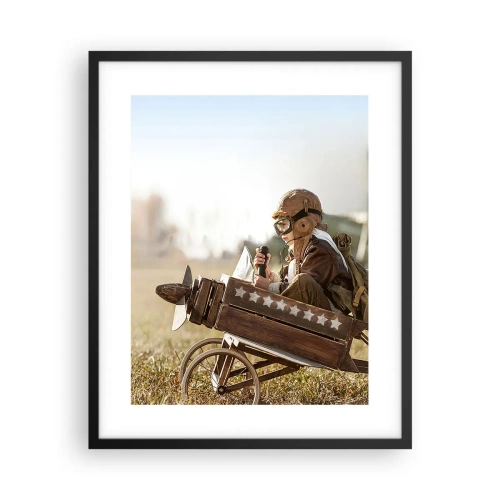 Affisch i svart ram - Stort mot drömmarna - 40x50 cm