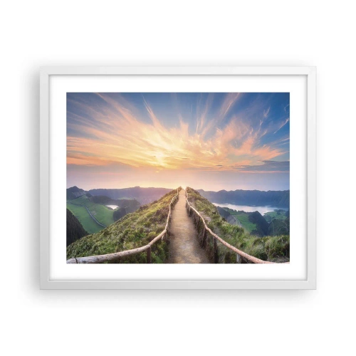 Affisch i vit ram - Nära himlen - 50x40 cm