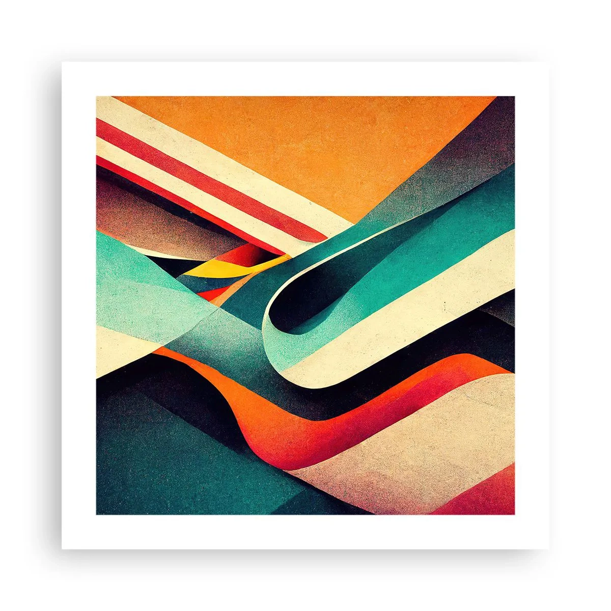 Affisch - Intensiv komposition - 50x50 cm