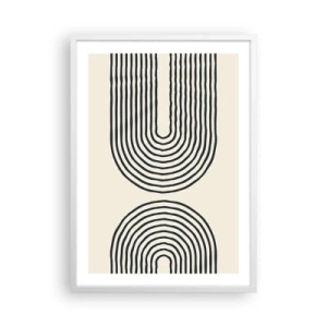 Affisch i vit ram - Om en stund... - 50x70 cm