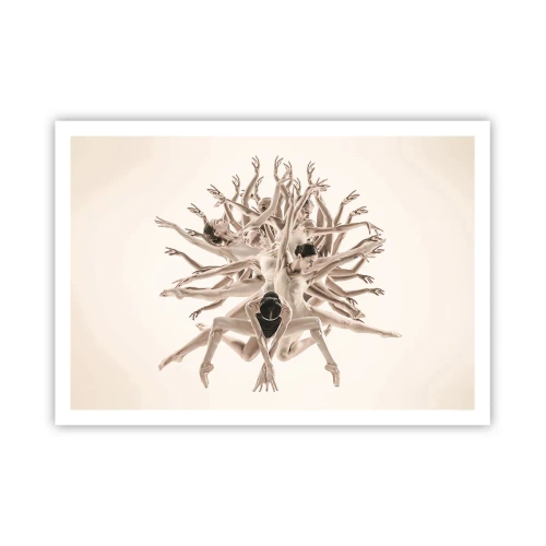 Affisch - Blommar i dansen - 100x70 cm
