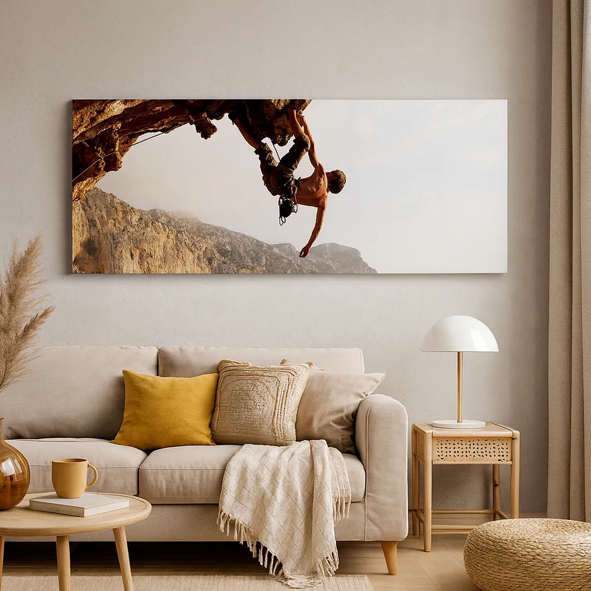 Canvastavla - Bild på duk - Världen i näven - 30x30 cm