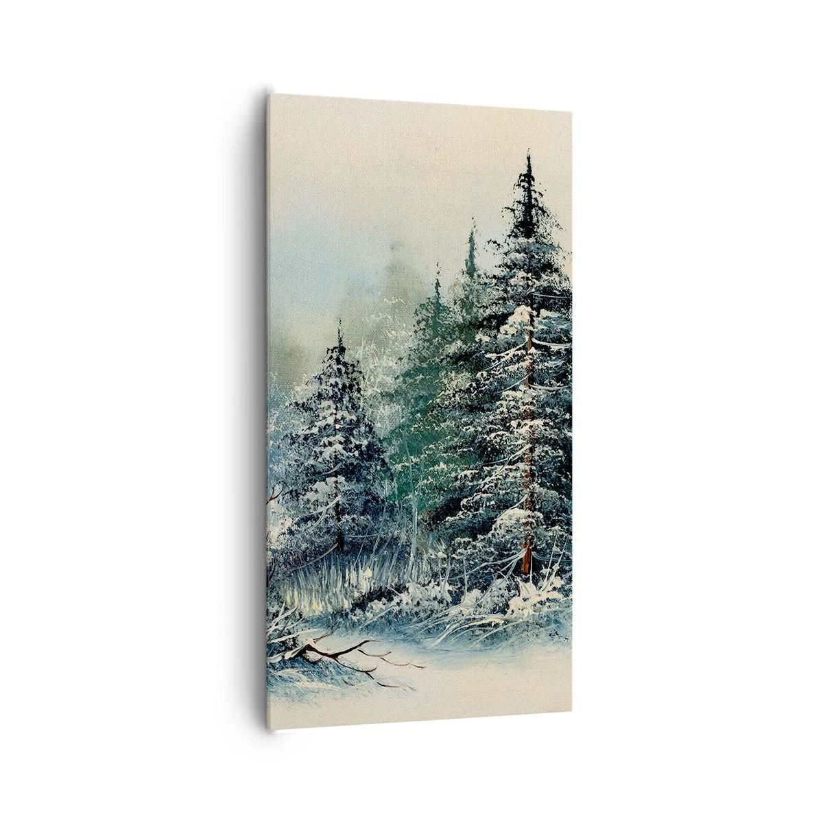 Canvastavla - Bild på duk - Redo för Julen - 65x120 cm