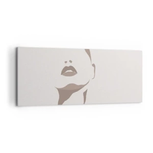 Canvastavla - Bild på duk - Skapad av ljus och skugga - 100x40 cm