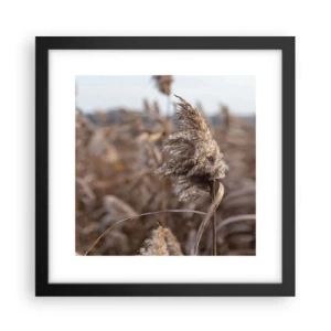 Affisch i svart ram - Dags att flyga bort med vinden - 30x30 cm