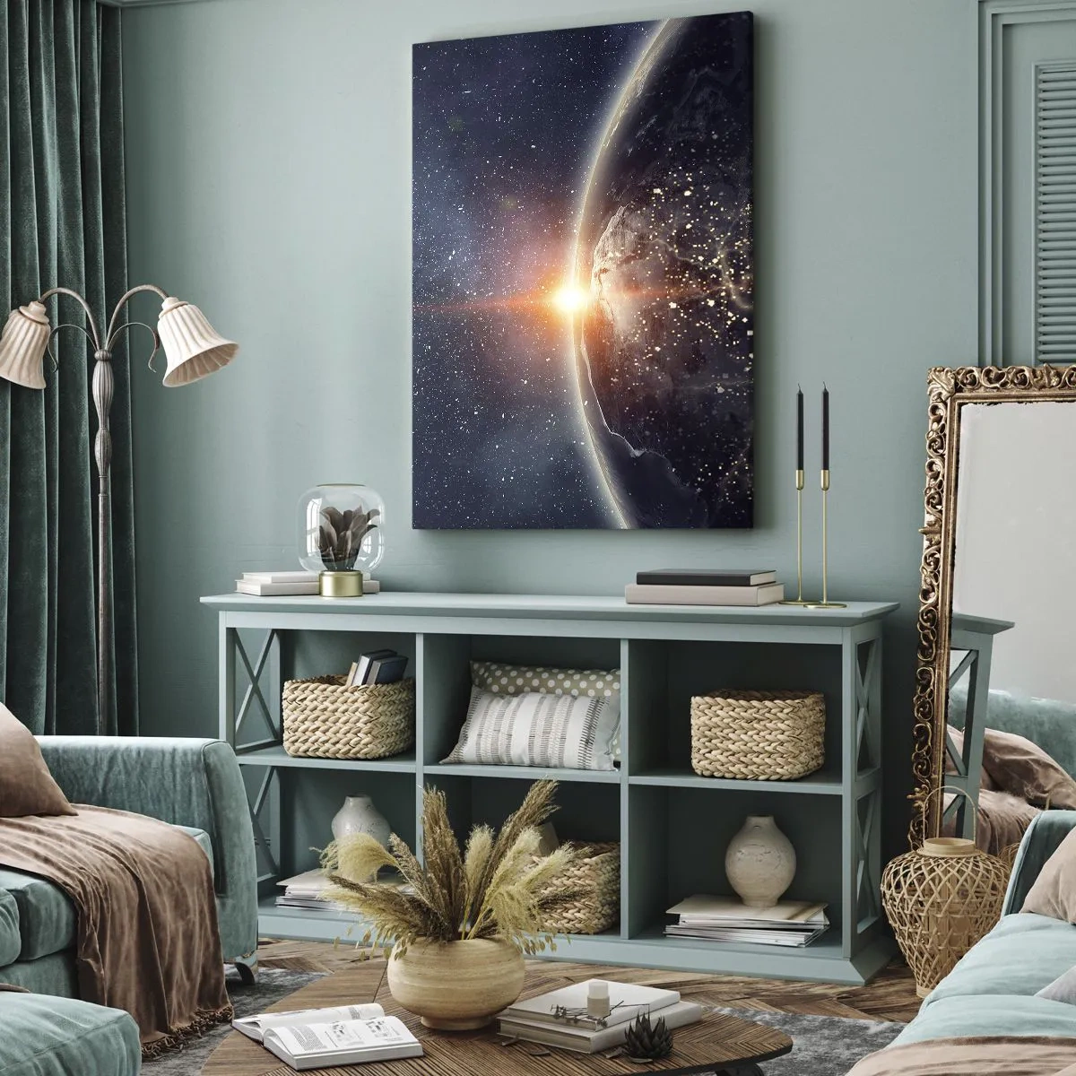 Canvastavla - Bild på duk - I nytt perspektiv - 45x80 cm