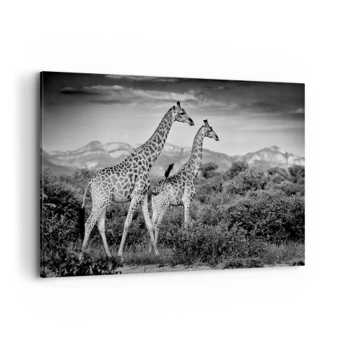 Canvastavla - Bild på duk - Högre klasser i Afrika - 100x70 cm