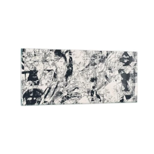 Glastavla - Bild på glas - Motsatsernas interpenetration - 120x50 cm