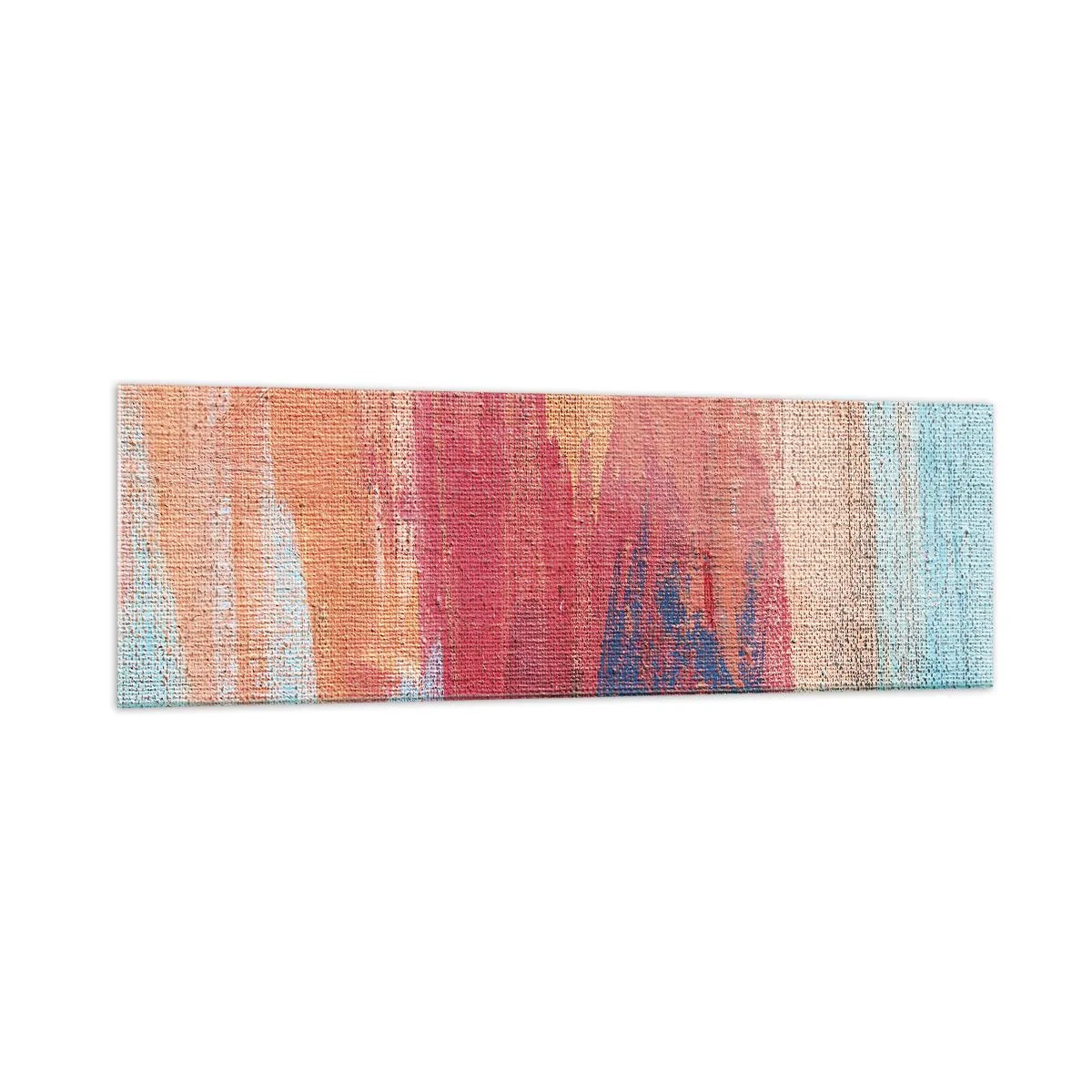 Glastavla - Bild på glas - Rinnande regnbåge - 160x50 cm