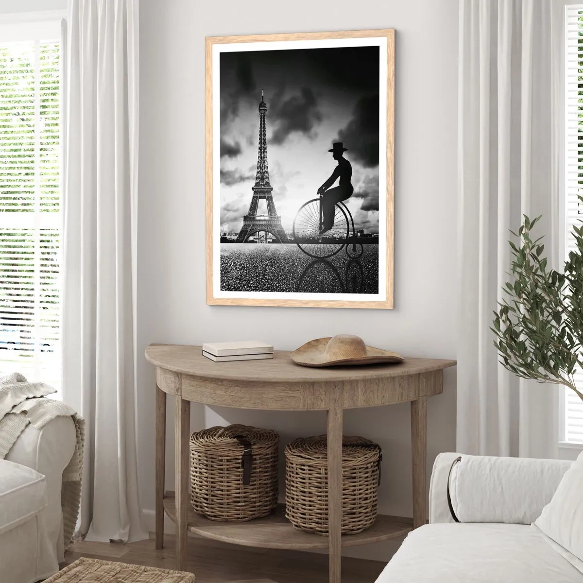 Affisch i ram av ljusek - Längtan efter Belle Epoque - 50x70 cm