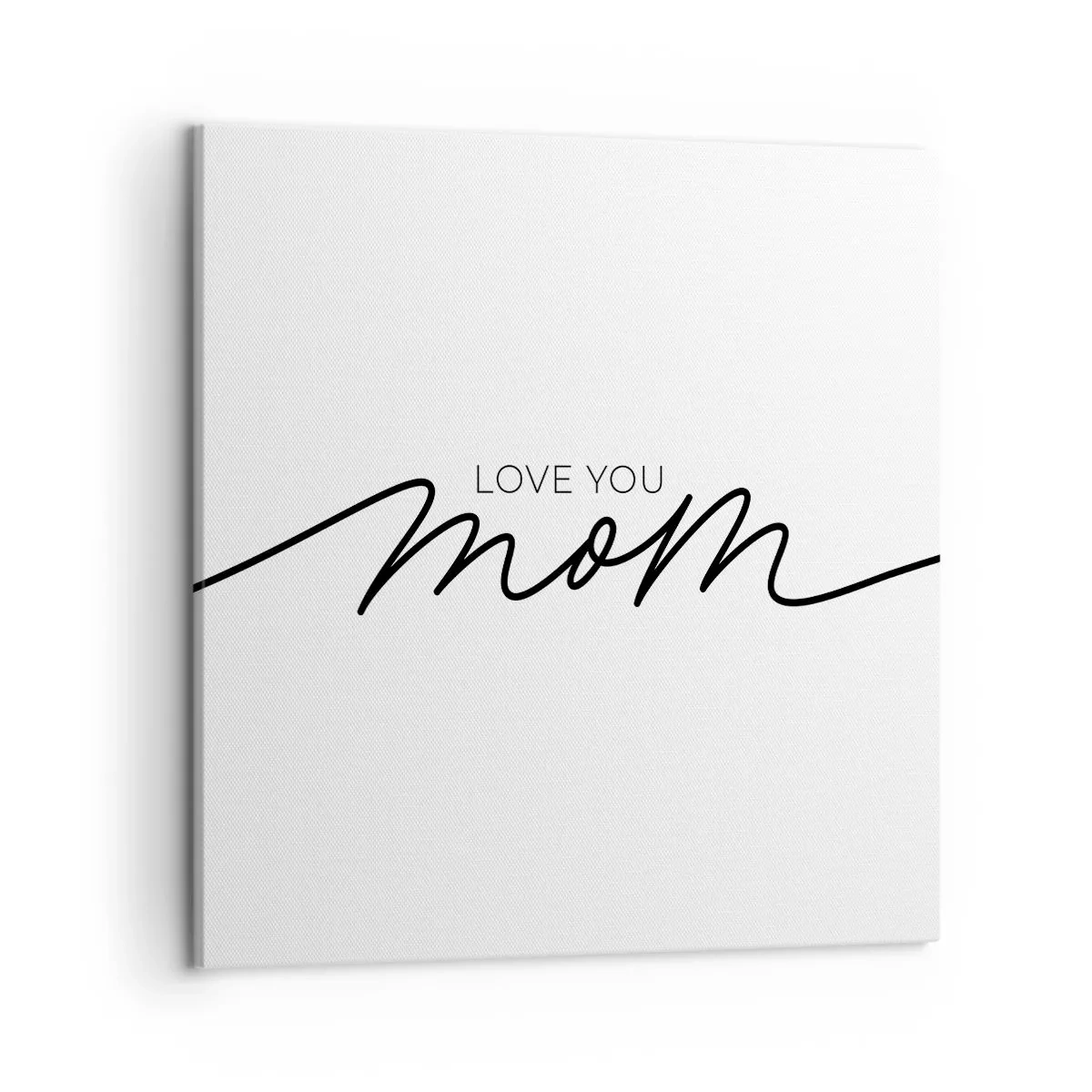 Canvastavla - Bild på duk - Jag är mycket rörd - 50x50 cm