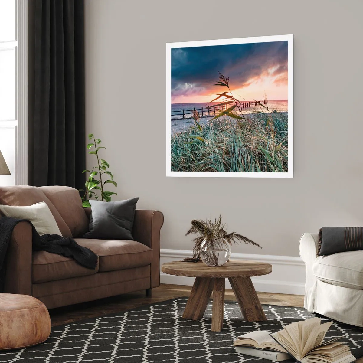 Affisch - Försvinner inte med vinden - 30x30 cm