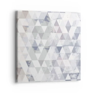 Canvastavla - Bild på duk - Trianglar - 30x30 cm
