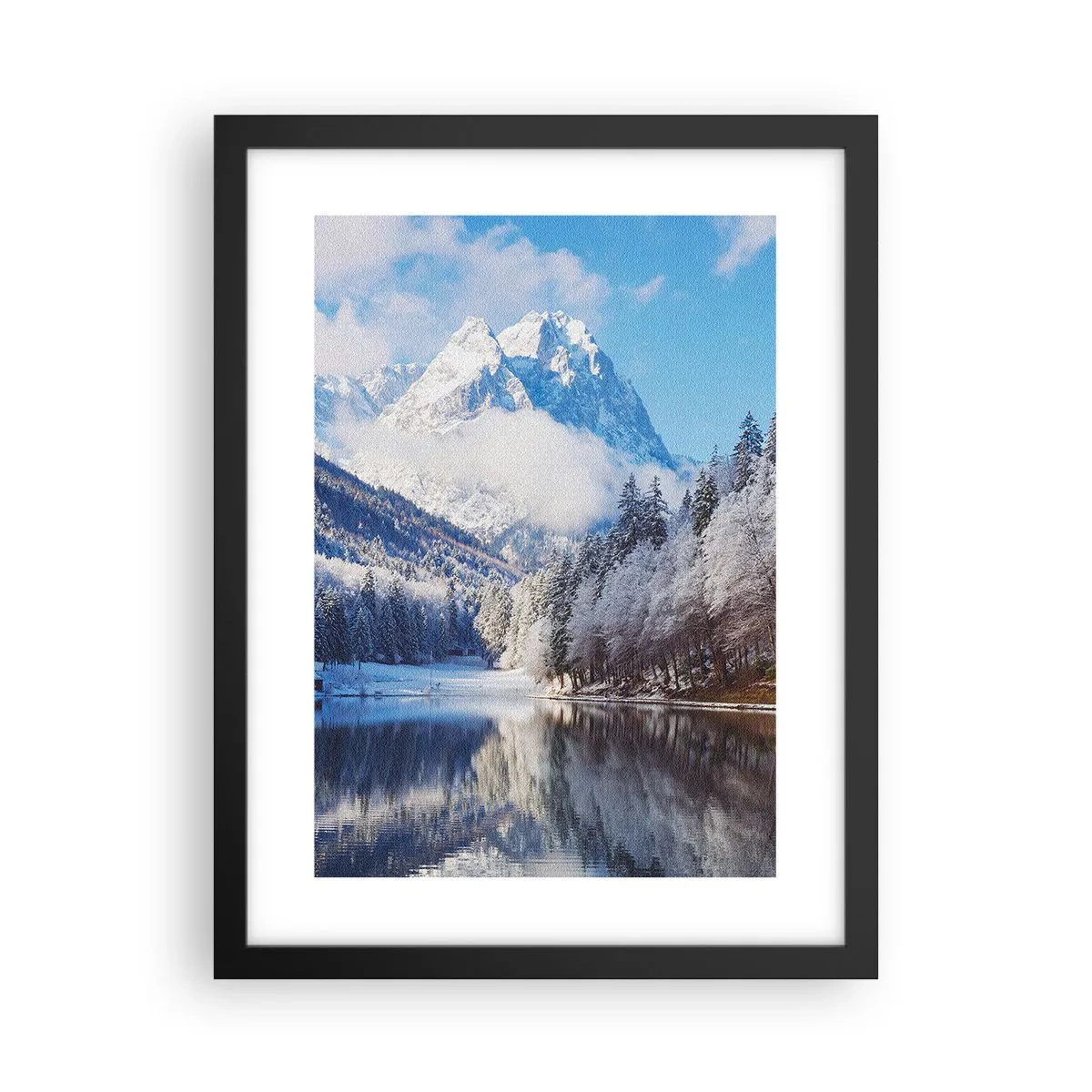 Affisch i svart ram - Snövakt - 30x40 cm