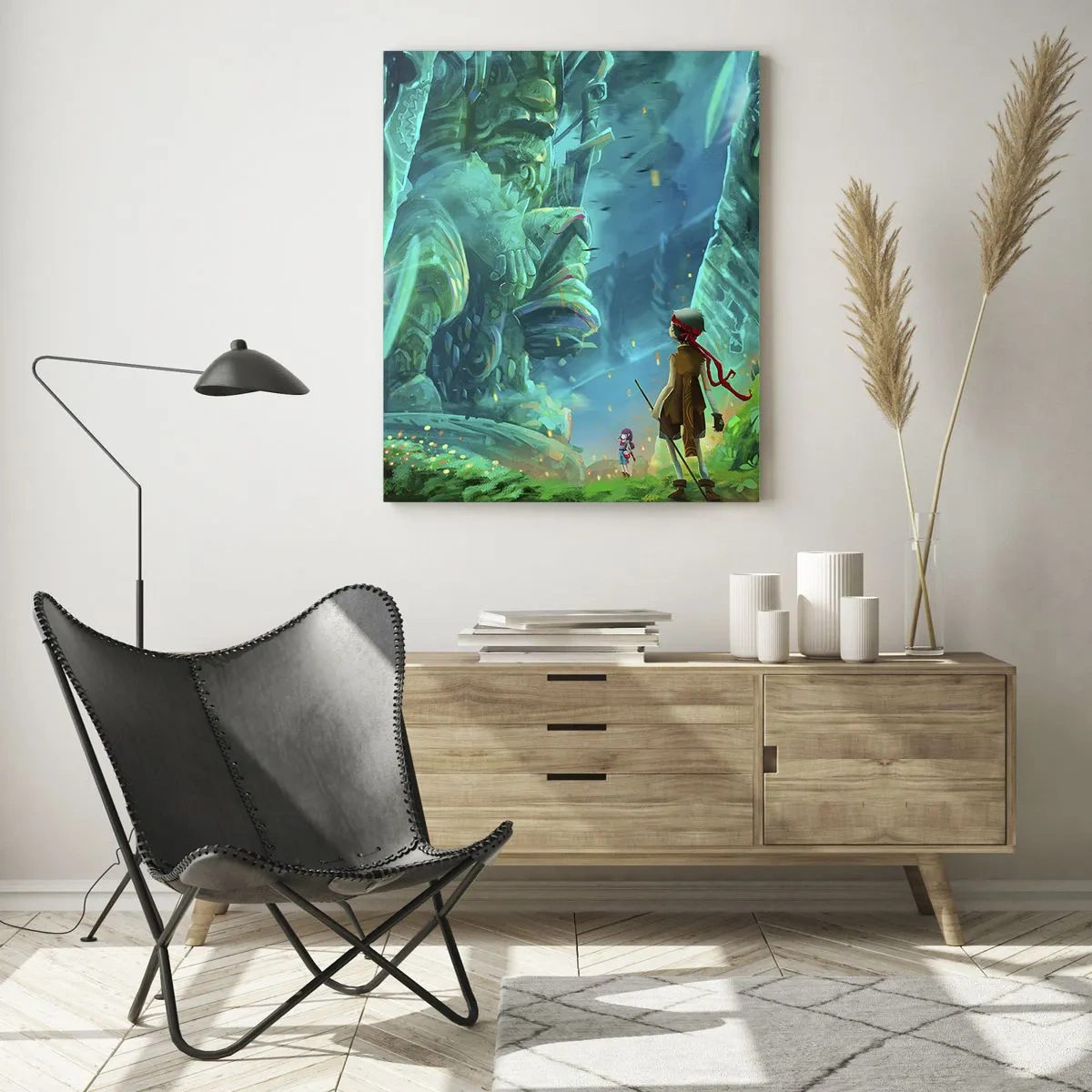 Glastavla - Bild på glas - Från den stora sagoboken - 50x70 cm