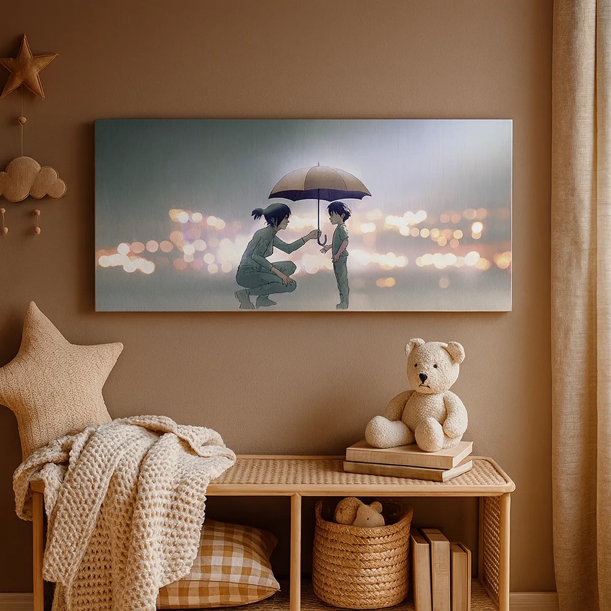 Canvastavla - Bild på duk - Och allt är väl nu - 30x30 cm