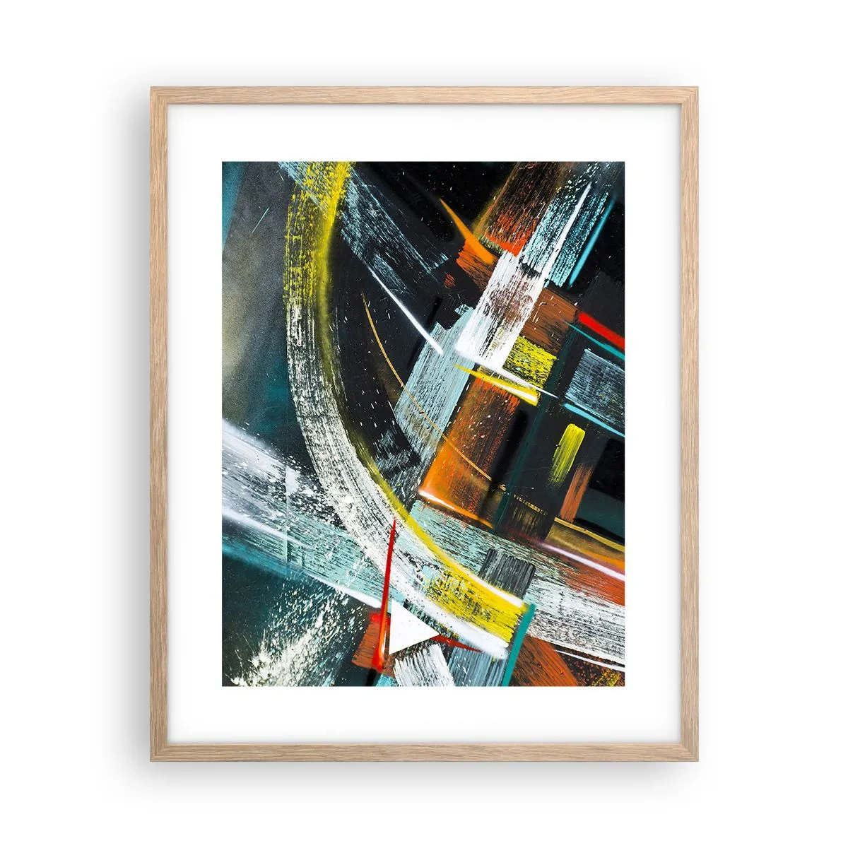 Affisch i ram av ljusek - Rörelsens energi - 40x50 cm