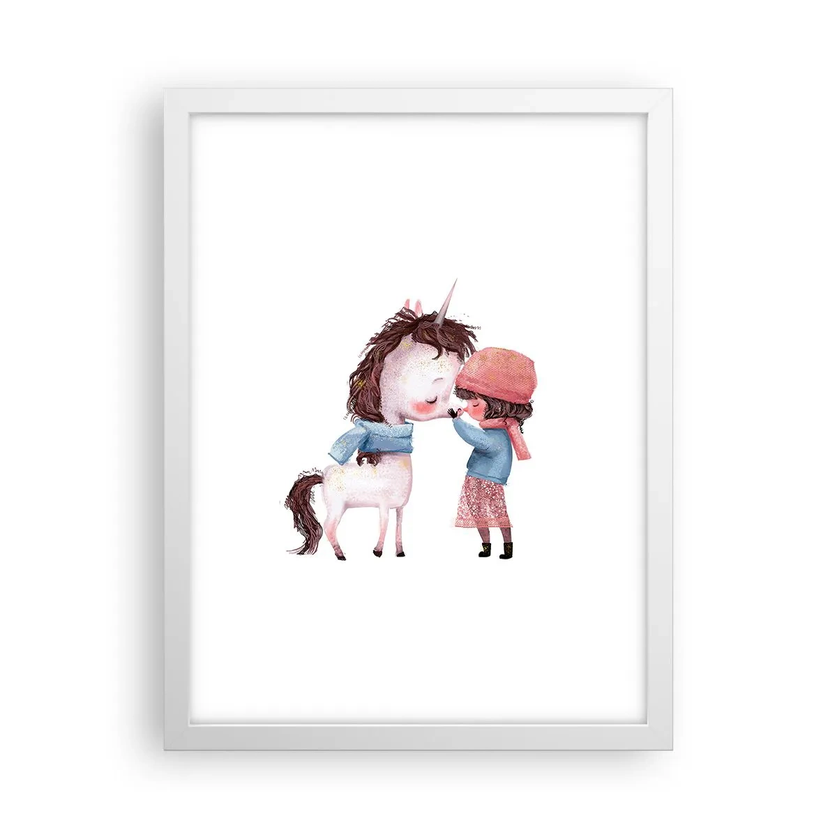 Affisch i vit ram - Vintersaga - 30x40 cm