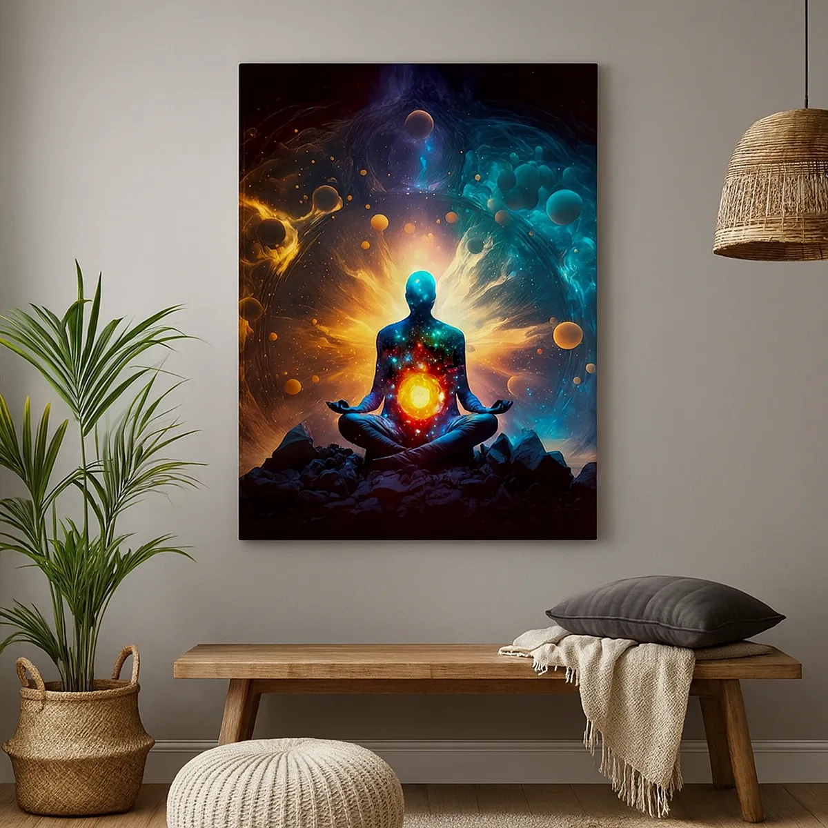 Canvastavla - Bild på duk - Kosmisk stillhet - 50x70 cm