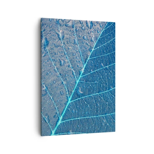 Canvastavla - Bild på duk - Livet i det blåa - 50x70 cm