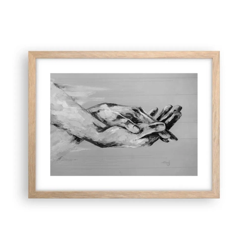 Affisch i ram av ljusek - Början... - 40x30 cm