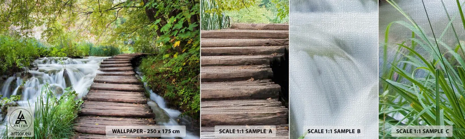 Provbit av fototapet Premium Canvas - Inget lugnt vatten - Landskap, Kroatien, Natur - 100x30 cm