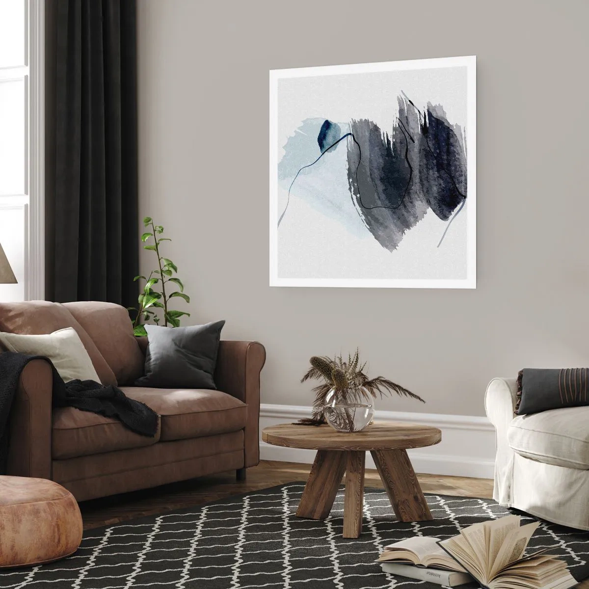 Affisch - Intensitet och rörelse - 60x60 cm