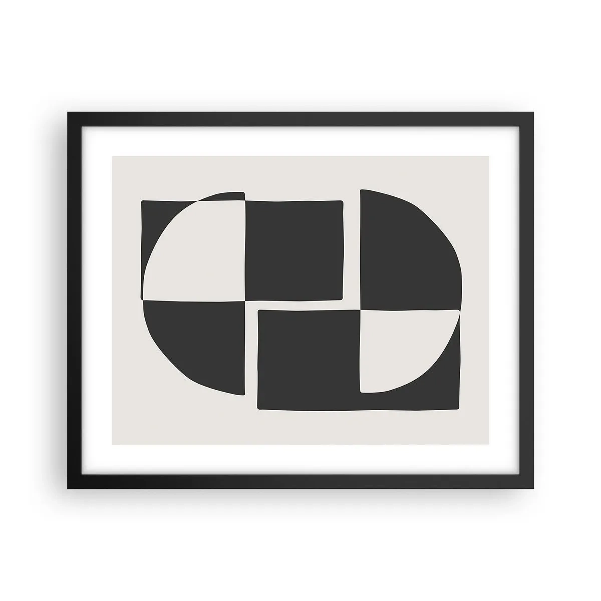 Affisch i svart ram - Antites – syntes - 50x40 cm