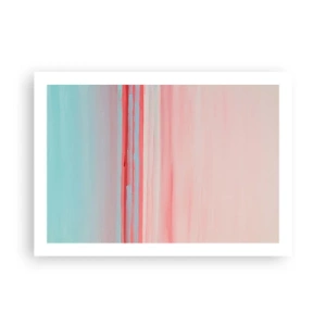 Affisch - Abstraktion i gryningen - 70x50 cm