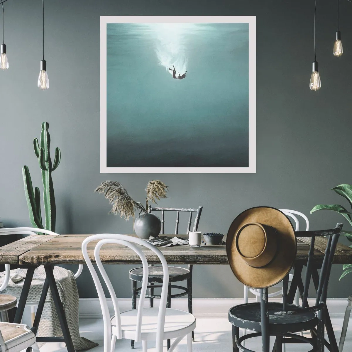 Affisch - I havets famn - 30x30 cm