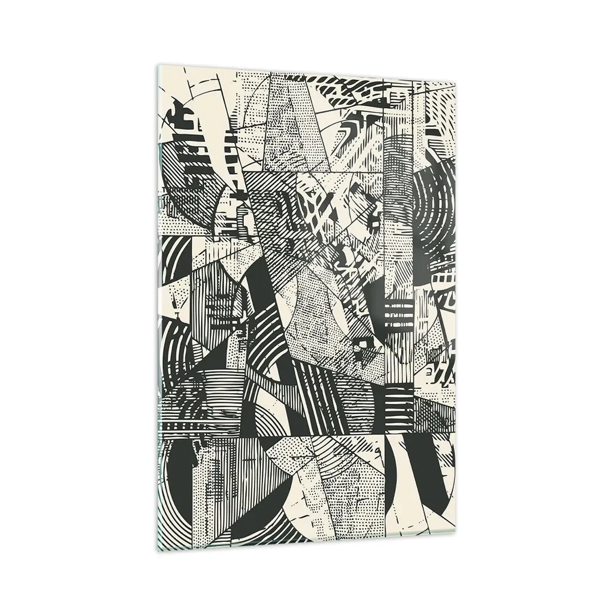 Glastavla - Bild på glas - Nutidens dynamik - 80x120 cm