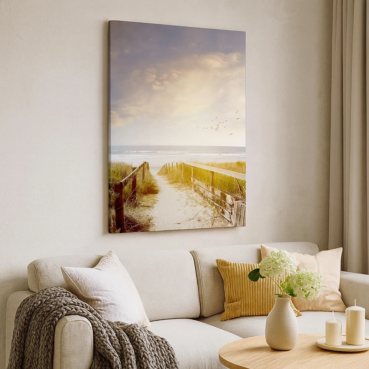 Canvastavla - Bild på duk - Lugn och ro - 50x70 cm