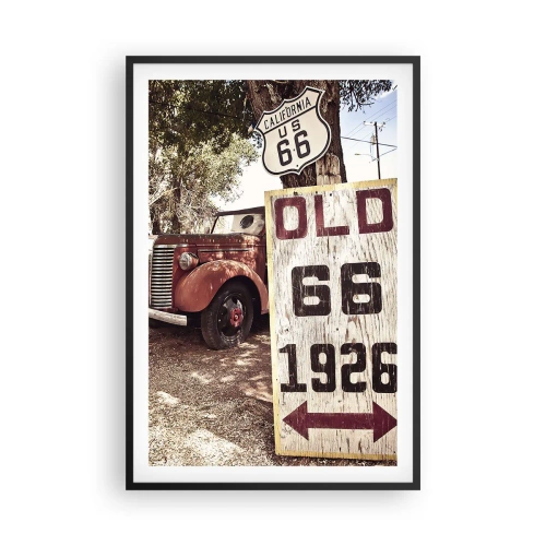 Affisch i svart ram - Amerikanska provinsens legend - 61x91 cm