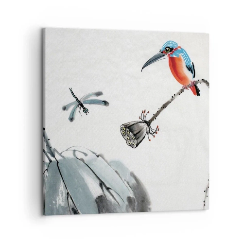 Canvastavla - Bild på duk - Ängens liv - 50x50 cm