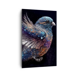Canvastavla - Bild på duk - Diamant sparv - 80x120 cm