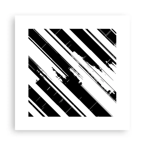 Affisch - Intensiv och dynamisk komposition - 30x30 cm