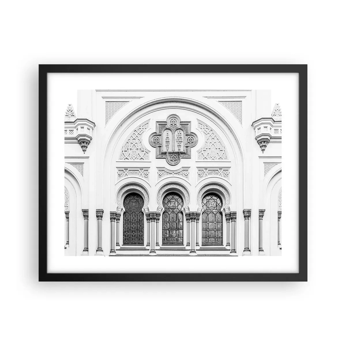 Affisch i svart ram - På gränsen mellan kulturer - 50x40 cm