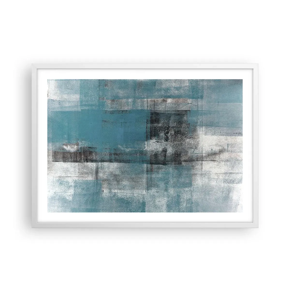 Affisch i vit ram - Vatten och luft - 70x50 cm