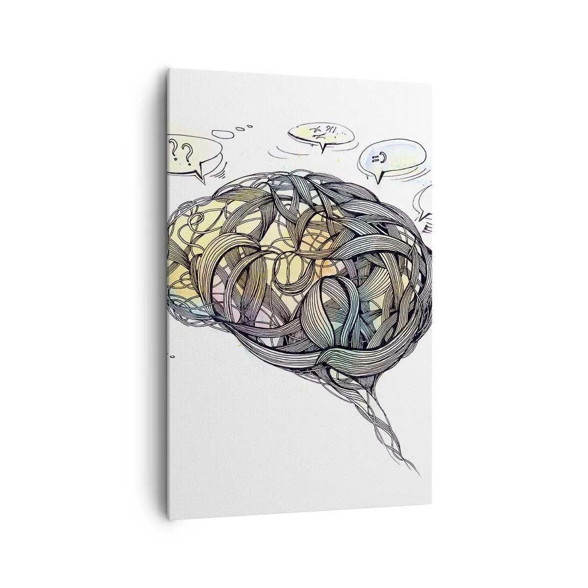 Canvastavla - Bild på duk - Människan - en stor gåta - 80x120 cm