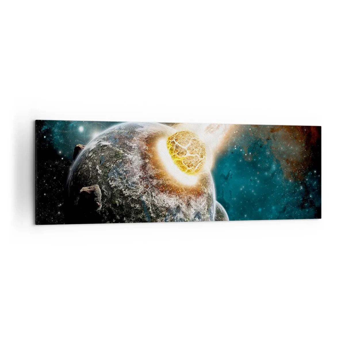 Canvastavla - Bild på duk - Förödelse eller födsel? - 160x50 cm