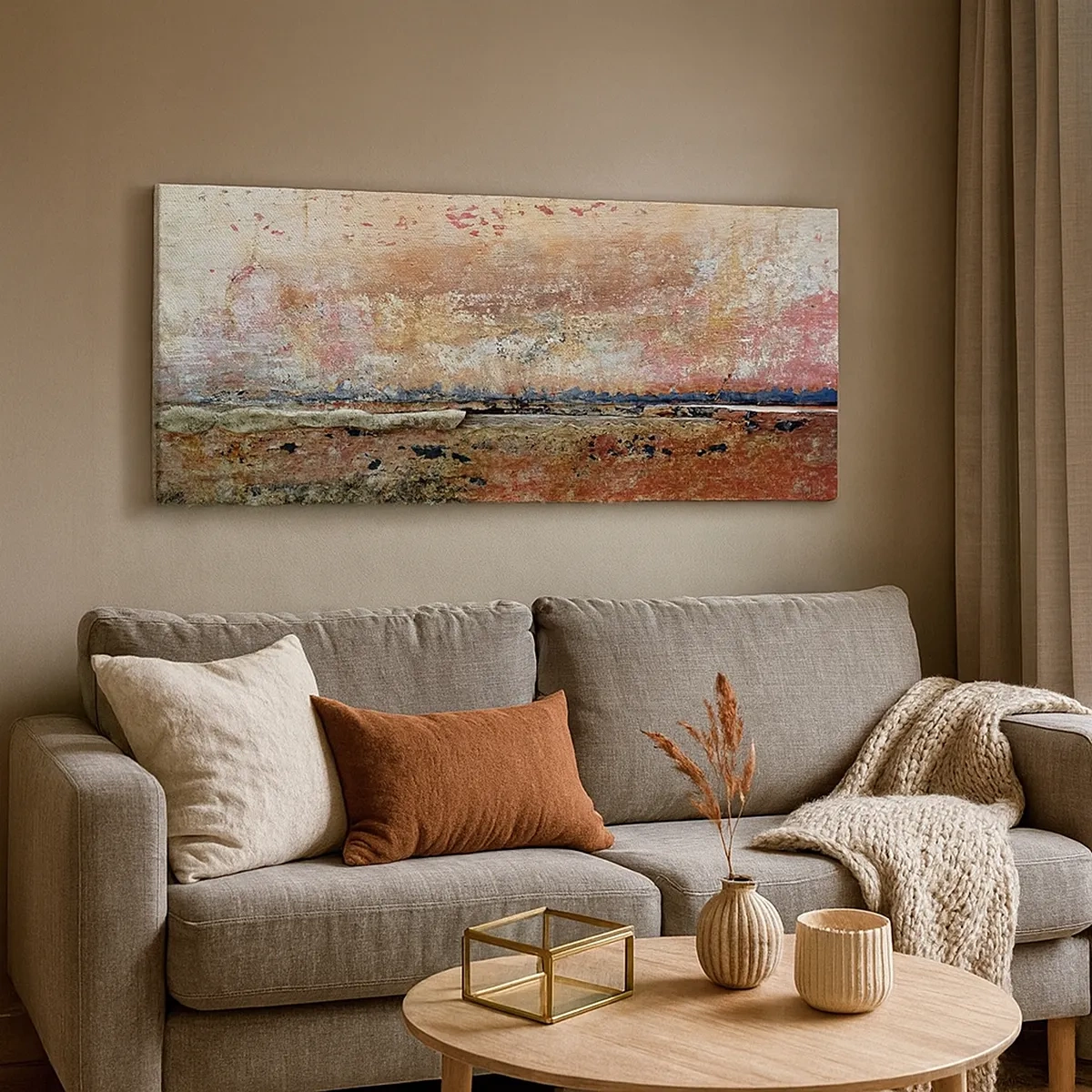 Canvastavla - Bild på duk - Kanske är det havet - 30x30 cm