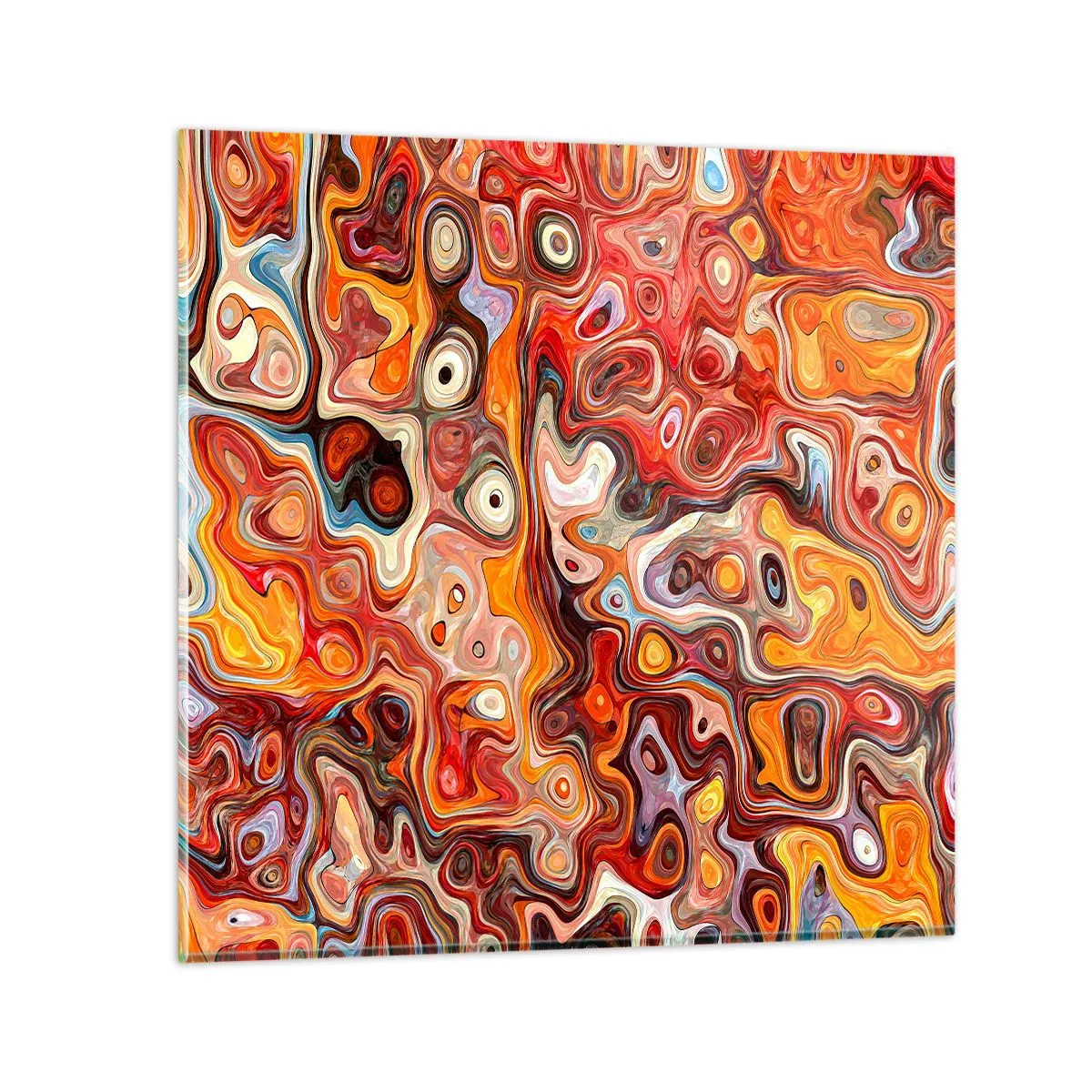 Glastavla - Bild på glas - Om nötterna löstes upp i honung - 70x70 cm