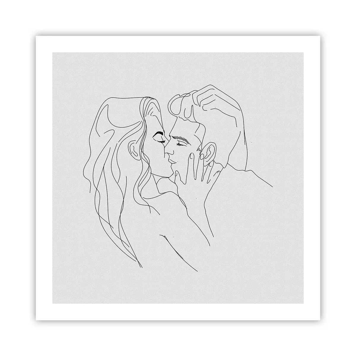 Affisch - Med samma streck - 60x60 cm