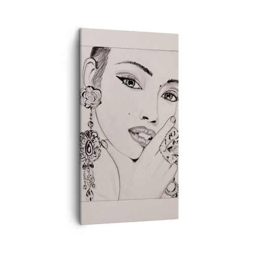 Canvastavla - Bild på duk - Den vackraste juvelen - 45x80 cm