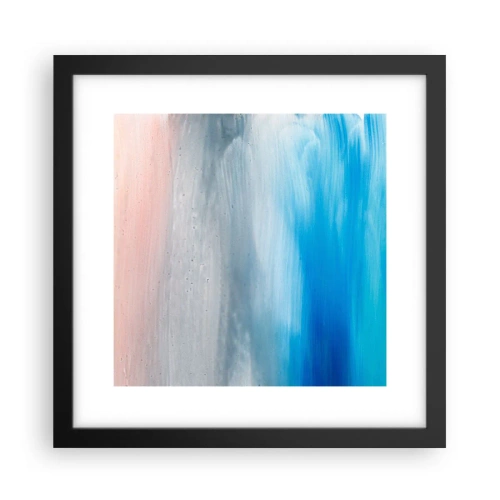 Affisch i svart ram - Element: luft - 30x30 cm