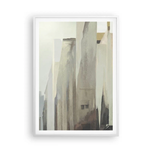 Affisch i vit ram - En dröm om staden - 70x100 cm