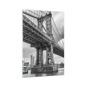 Glastavla - Bild på glas - Till stadens hjärta - 70x100 cm